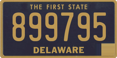 DE license plate 899795