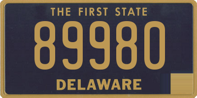 DE license plate 89980
