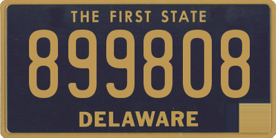 DE license plate 899808