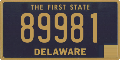 DE license plate 89981