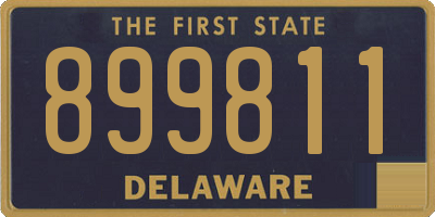 DE license plate 899811