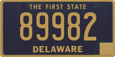 DE license plate 89982