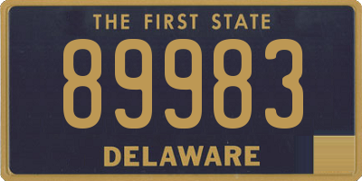DE license plate 89983