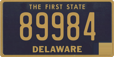 DE license plate 89984