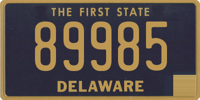 DE license plate 89985