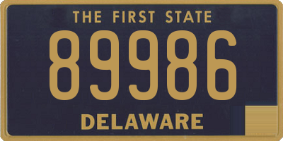 DE license plate 89986