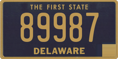 DE license plate 89987