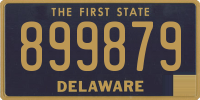 DE license plate 899879