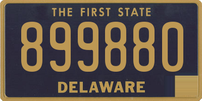 DE license plate 899880