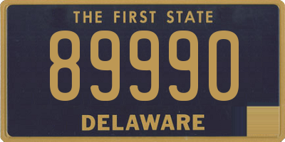 DE license plate 89990