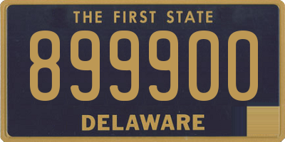 DE license plate 899900