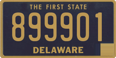 DE license plate 899901