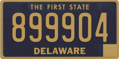 DE license plate 899904