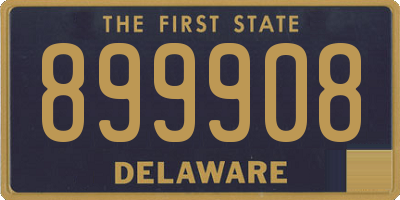 DE license plate 899908