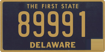 DE license plate 89991