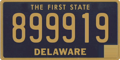 DE license plate 899919
