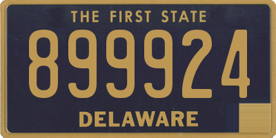 DE license plate 899924