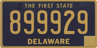 DE license plate 899929