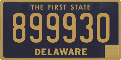 DE license plate 899930