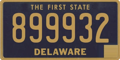 DE license plate 899932