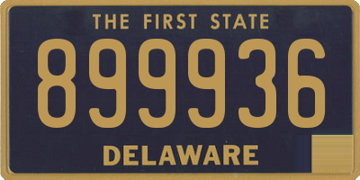 DE license plate 899936