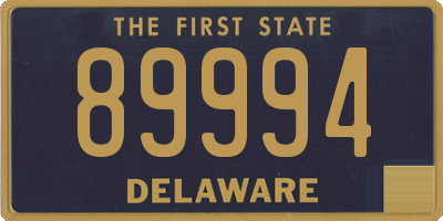 DE license plate 89994