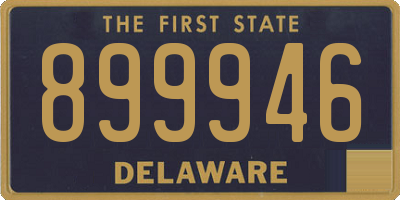 DE license plate 899946