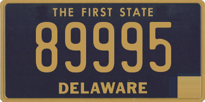 DE license plate 89995