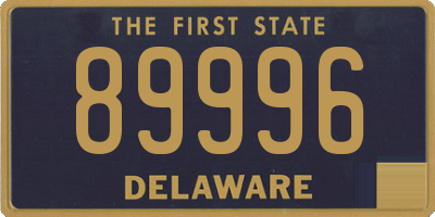 DE license plate 89996