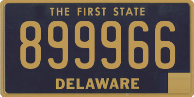 DE license plate 899966