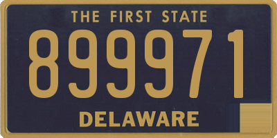 DE license plate 899971