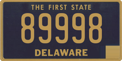 DE license plate 89998
