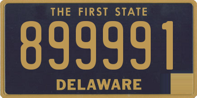 DE license plate 899991