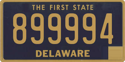 DE license plate 899994
