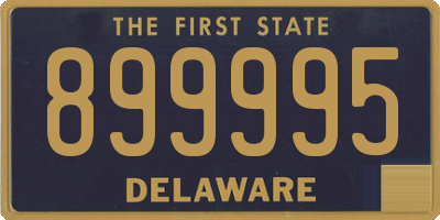 DE license plate 899995