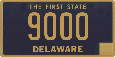 DE license plate 9000