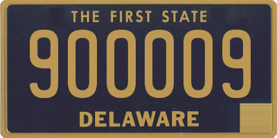 DE license plate 900009
