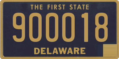 DE license plate 900018