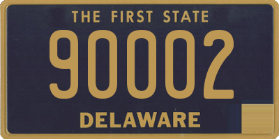 DE license plate 90002