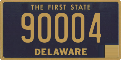 DE license plate 90004