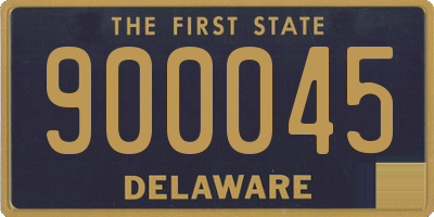 DE license plate 900045