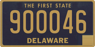 DE license plate 900046