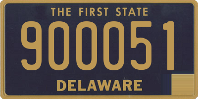 DE license plate 900051