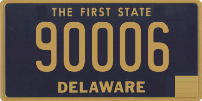 DE license plate 90006