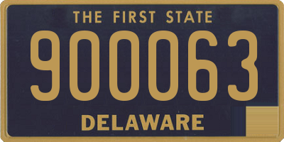 DE license plate 900063