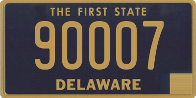 DE license plate 90007