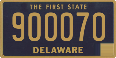 DE license plate 900070