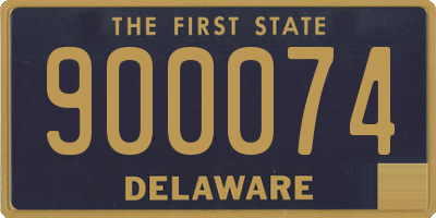 DE license plate 900074