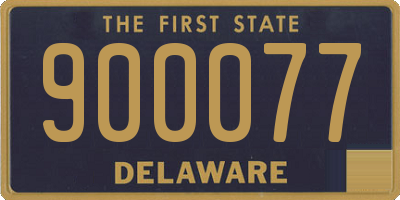 DE license plate 900077