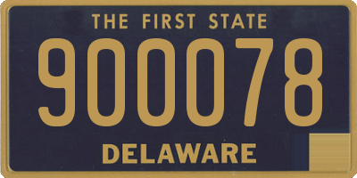 DE license plate 900078